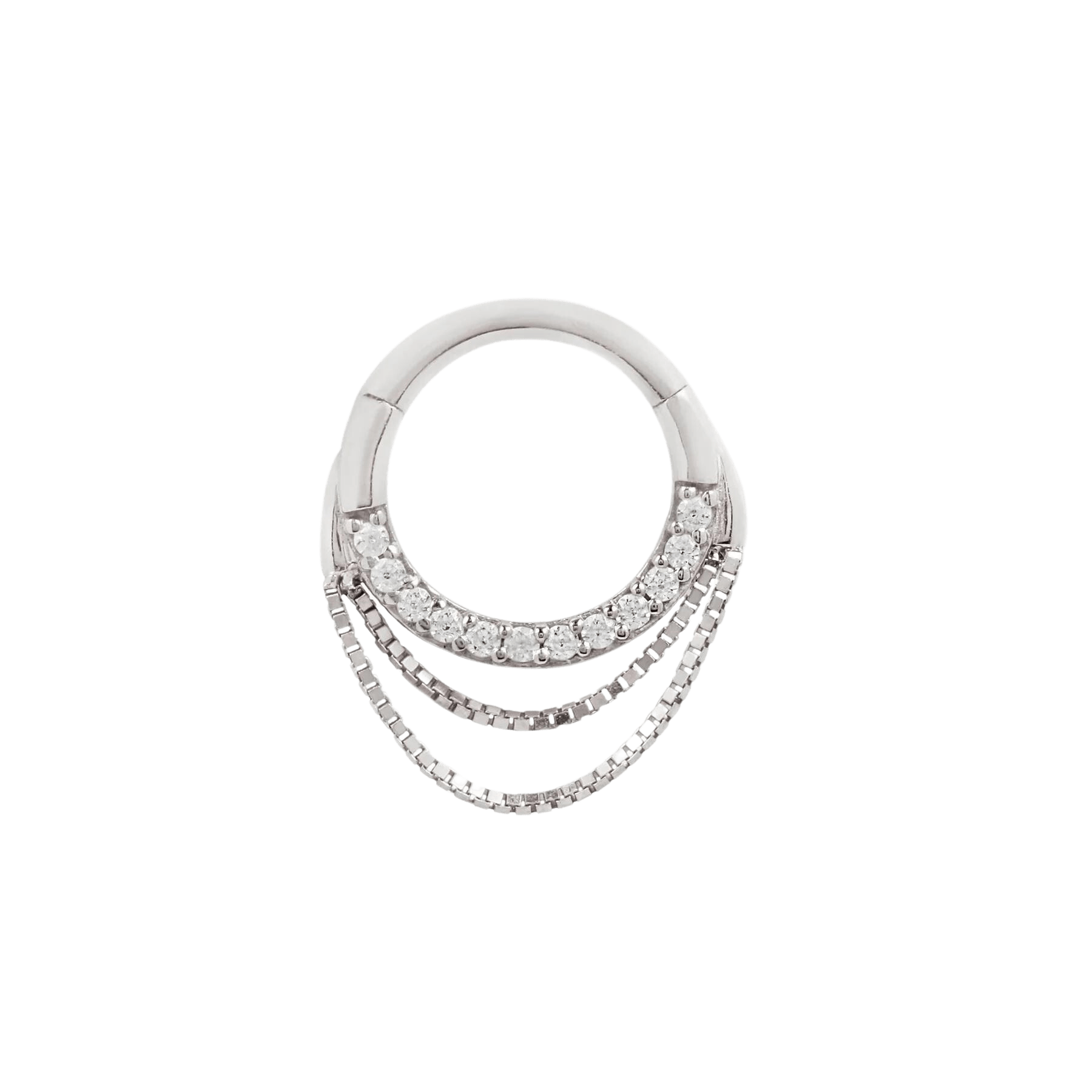 Tempeste – CZ Chain Clicker in Solid 14K Gold