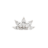 Valentina – 14K Gold CZ Threadless End