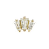 Gemma Trios – CZ – Threadless End