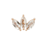 Moet – Swarovski CZ Threadless End – 14K Gold