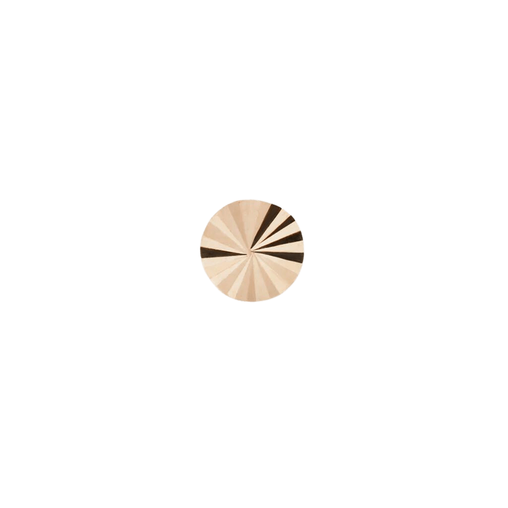 Lazer Disk – 14K Gold Threadless End