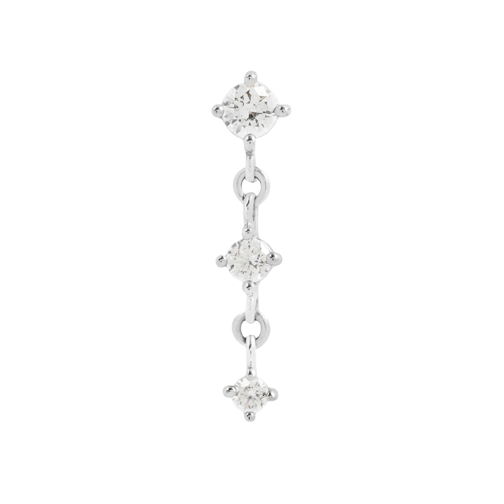 Kiera – CZ – 14K Gold Threadless End