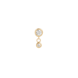 Sutton – 14K Gold CZ Dangle Threadless End