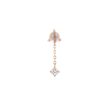 BIANCA - MOONSTONE + WHITE SAPPHIRE - THREADLESS END WITH DANGLE piercing-zone.com
