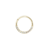 DIA - MERCURY MIST TOPAZ SOLID 14KT GOLD CLICKER piercing-zone.com