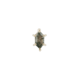 Flat Piercing Featuring Oh Hell Yes! – Green-Grey Stone Accent

