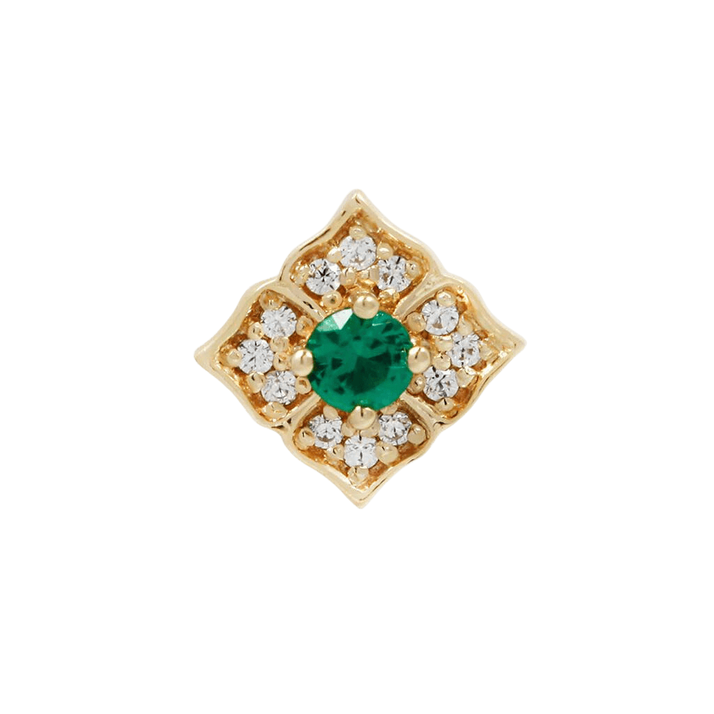 GRACE - GREEN SPINEL - THREADLESS END piercing-zone.com