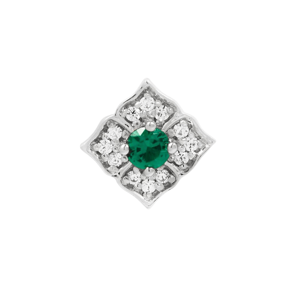 GRACE - GREEN SPINEL - THREADLESS END piercing-zone.com