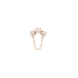 HALSTON PEARL + CHAIN - THREADLESS END piercing-zone.com