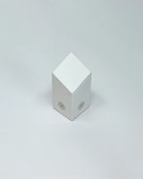 Mini Horizontal 2 Hole Threadless End Display – Vegan White Leather