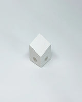 Mini Horizontal 2 Hole Threadless End Display – Vegan White Leather