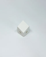 Mini Horizontal 2 Hole Threadless End Display – Vegan White Leather