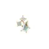 LYRA - MERCURY MIST TOPAZ + OPAL + CZ - THREADLESS END piercing-zone.com