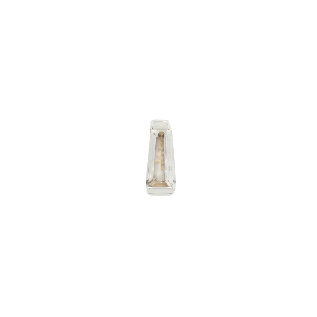 Model Ear Stack Featuring Tapered Baguette and CZ Studs

