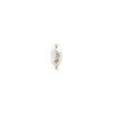 Rose Gold Hex Cut CZ End with Clean Background


