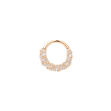 Rose Gold Petty Cash Ring in Helix Piercing – Glam Detail

