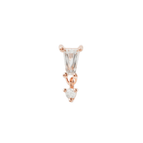 Top View of Yves Highlighting Baguette Setting