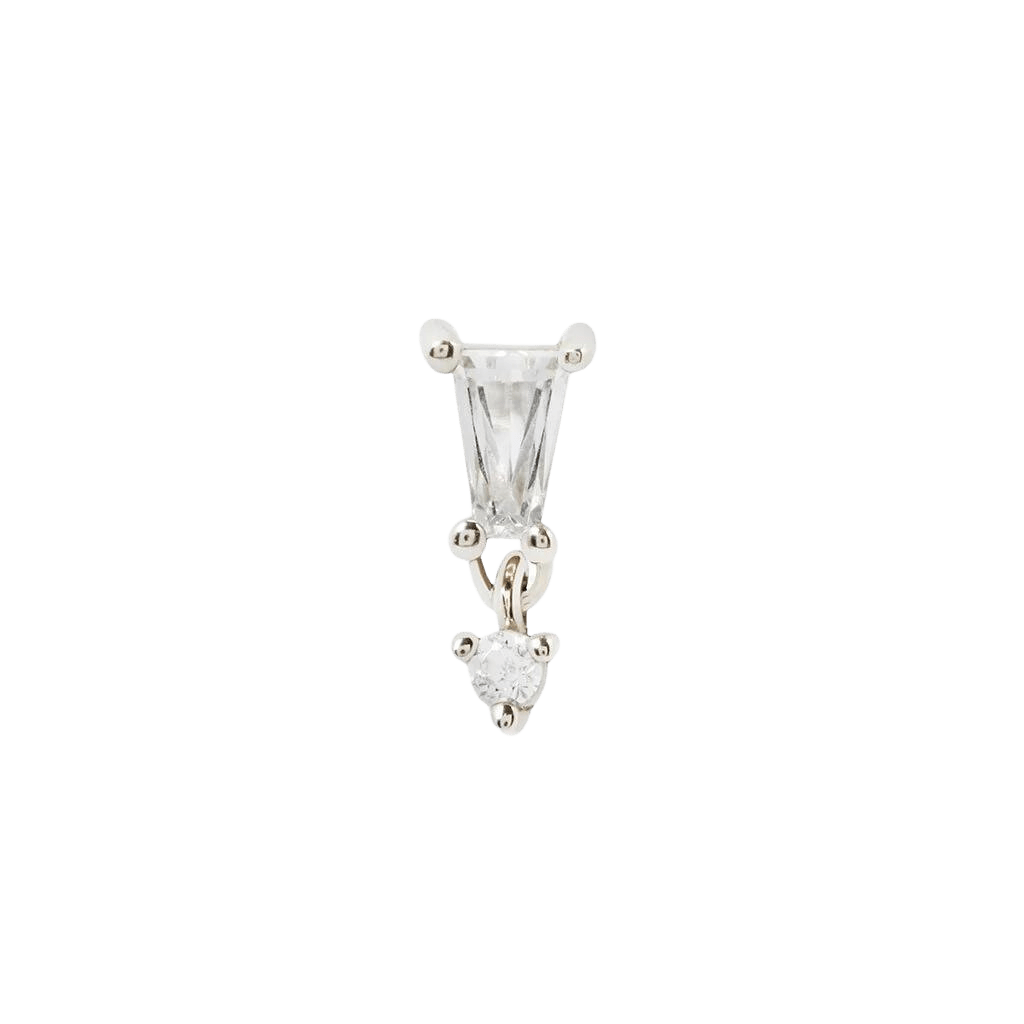 Yves End in White Gold on Minimalist Jewelry Tray