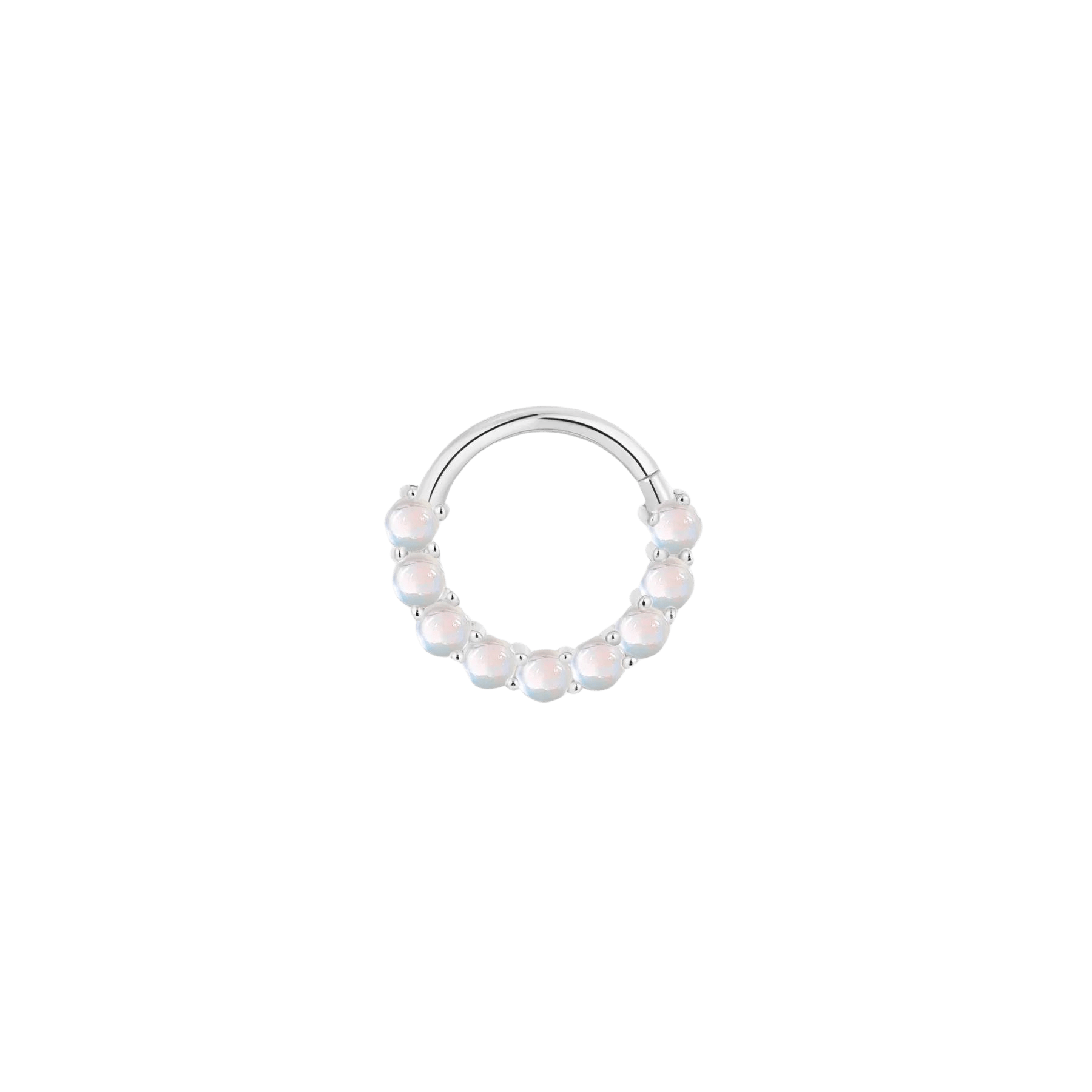 Revel Clicker – 14K Gold Rainbow Moonstone