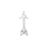 Zandra CZ Arrow – 14K Gold Threadless End