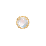 Manifest Threadless End – 14K Gold Rainbow Moonstone