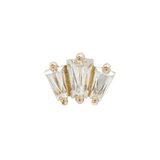Gemma Trios – CZ – Threadless End