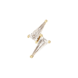 Electrify – 14K Gold CZ Lightning Threadless End