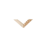 Vortex – 14K Gold Textured Arrow Threadless End