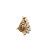 Elevate – 14K Gold Rutilated Quartz & CZ Threadless End