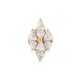 Dream On – 14K Gold Marquise CZ Threadless End