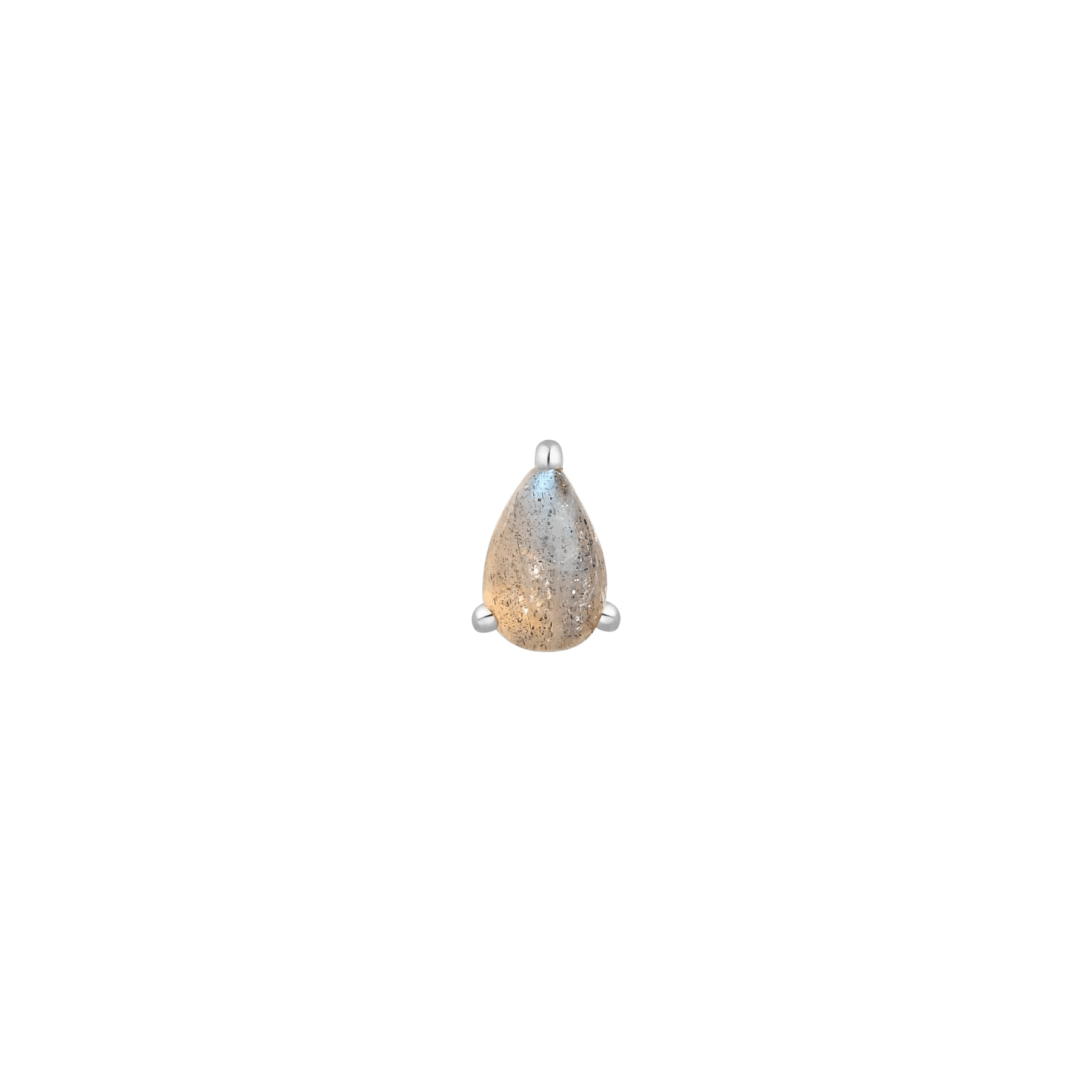 Labradorite Pear -Threadless End