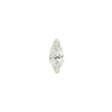 Zuri Marquise Diamond – 14K Gold Threadless End