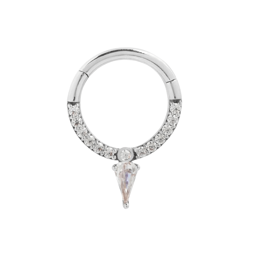 Down Like That – 14K Gold CZ Spike Clicker Ring