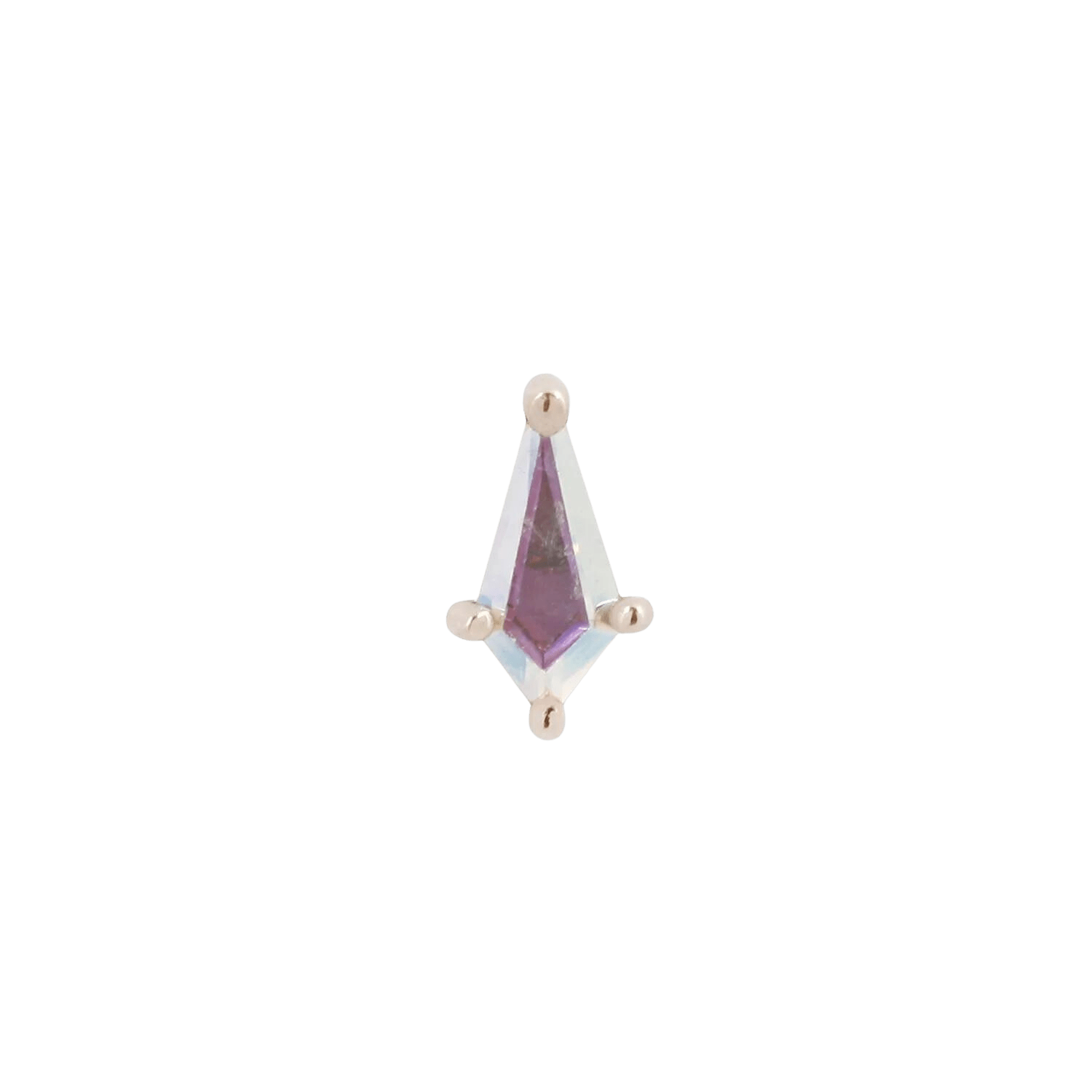 Mini Soho – Mercury Mist Topaz – 14K Gold Threadless End