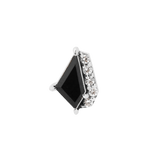 Elevate – 14K Gold Black Spinel & CZ Threadless End