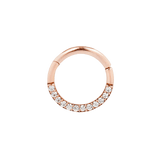 Dia 14K Gold Diamond Clicker – Elegant Pave Ring