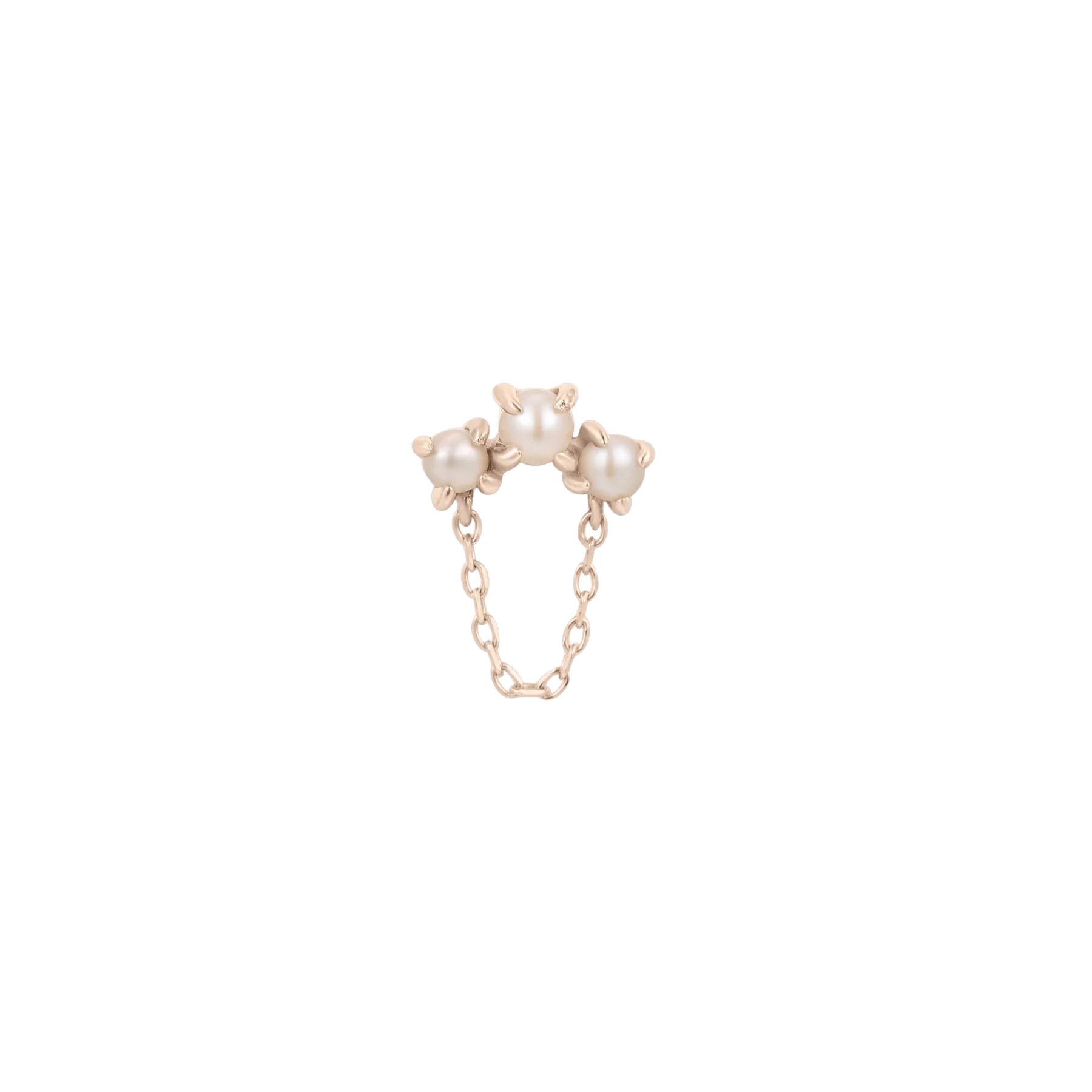 Halston Pearl – 14K Gold Threadless End