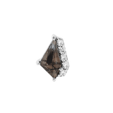 Elevate – 14K Gold Tourmalated Quartz & CZ Threadless End