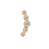 Infinity 14K Gold Threadless End – CZ Milgrain Detailing