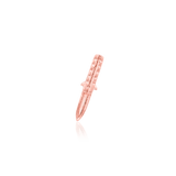 Knife-Inspired Gold Jewelry End – Close-Up