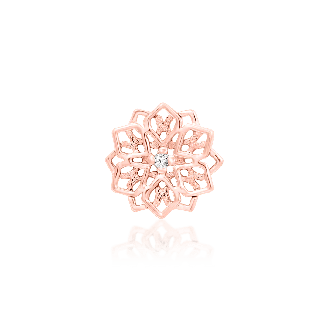Chloe – 14K Gold & CZ Threadless End