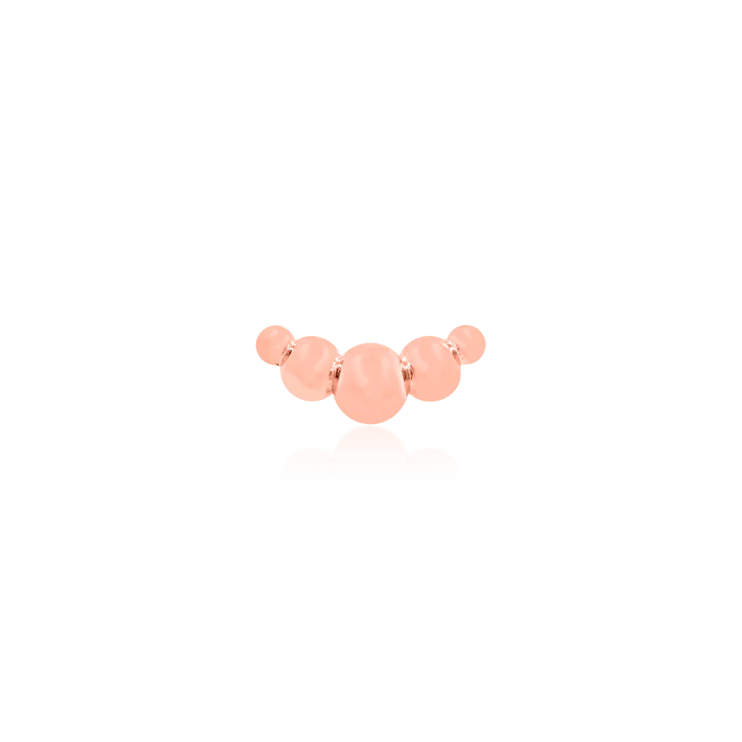 Croissant Threadless -14K Gold