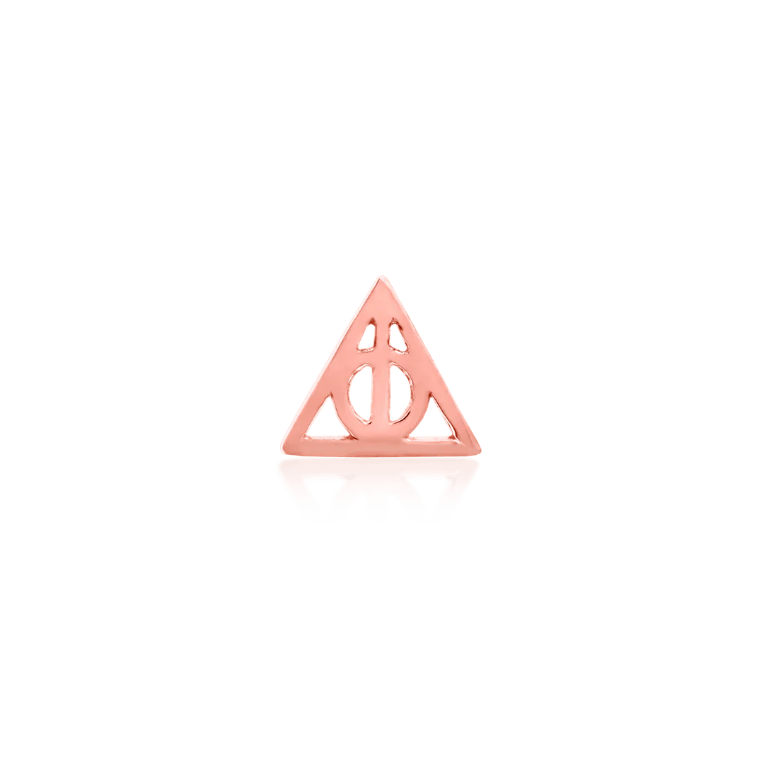 Deathly Hallows Threadless -14K Gold