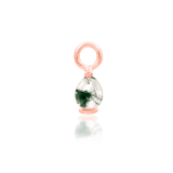 Ursula II – 14K Gold & Moss Agate Threadless End