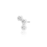 Buzzin' – 14K Gold & CZ Threadless End