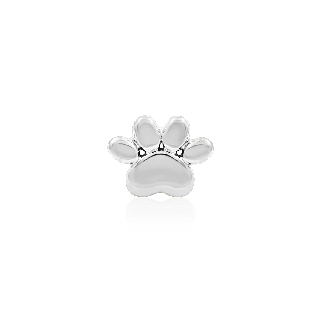 Solid Gold Dog Paw-14K Gold