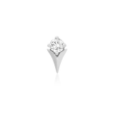Tulpe mit Cz-Stein, 14 Karat Gold 