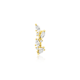 Andreia – 14K Gold & CZ Threadless End