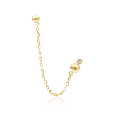 Elora Chains – 14K Gold & Swarovski CZ Dangle Threadless End