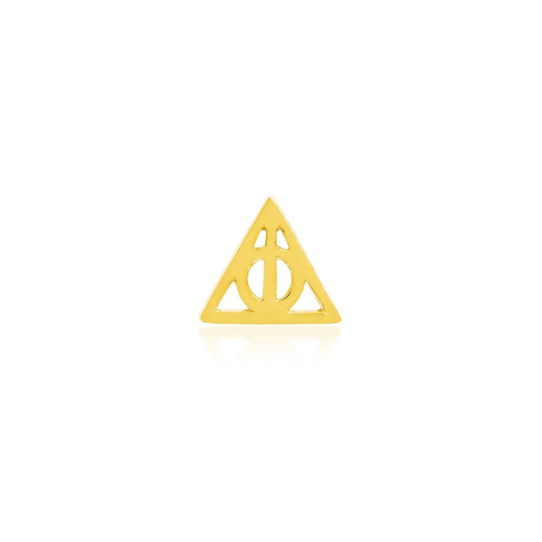 Deathly Hallows Threadless -14K Gold
